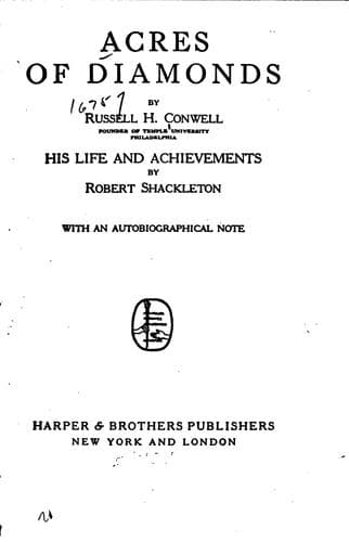 Acres of Diamonds — Russell H. Conwell