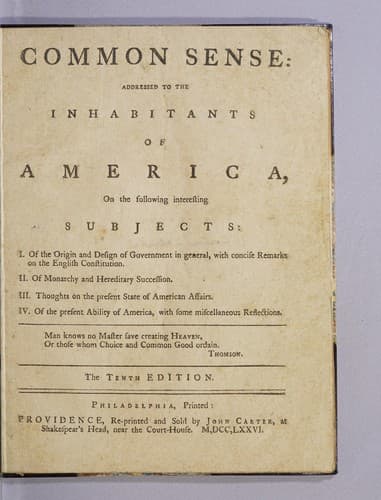 Common Sense — Thomas Paine