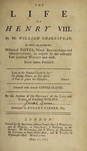 Henry VIII — William Shakespeare