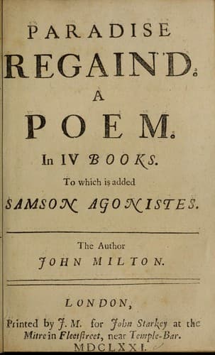 Paradise Regained — John Milton
