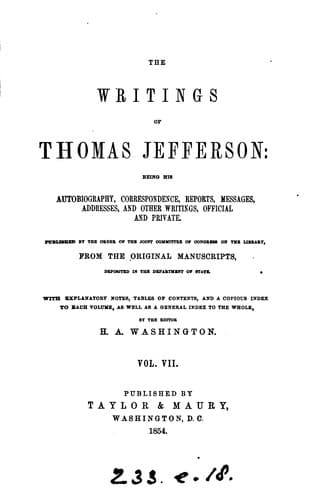 The Autobiography of Thomas Jefferson — Thomas Jefferson