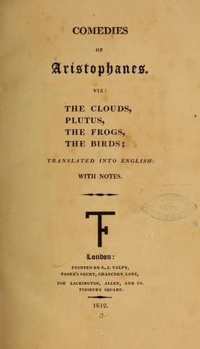 The Clouds — Aristophanes
