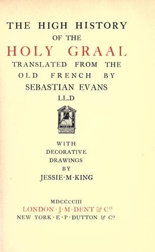 The High History of the Holy Graal — Anonymous