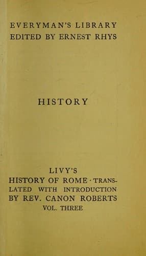 The History of Rome, Volume 3 — Livy