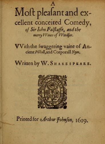 The Merry Wives of Windsor — William Shakespeare