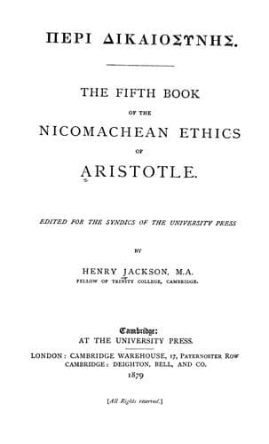 The Nicomachean Ethics — Aristotle