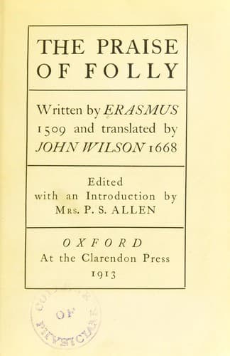 The Praise of Folly — Desiderius Erasmus